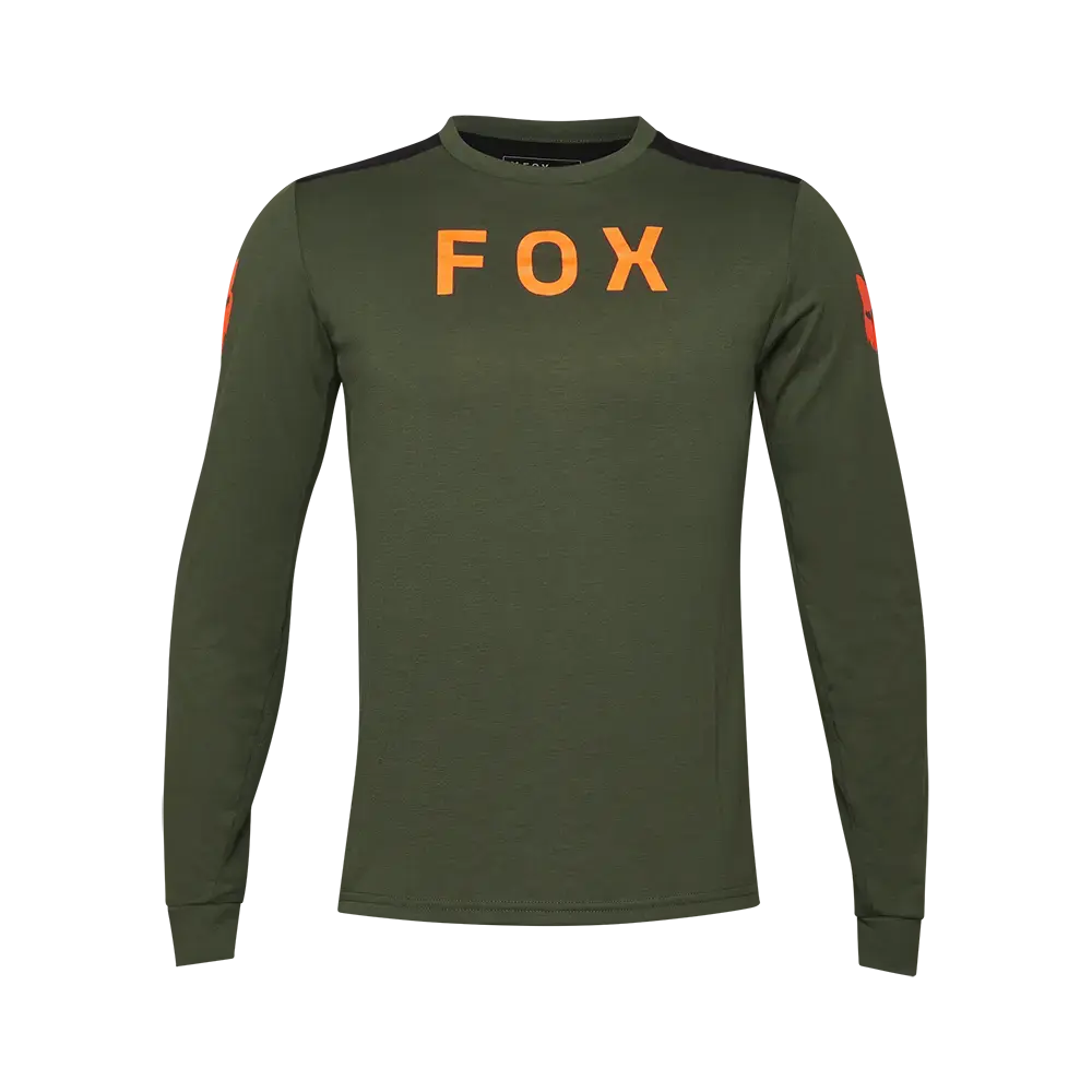 Fox Ranger DR Aviation MTB Fietsshirt Lange Mouwen Groen Heren