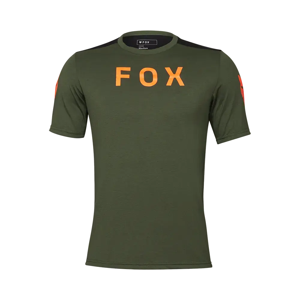 Fox Ranger DR Aviation MTB Fietsshirt Korte Mouwen Groen Heren