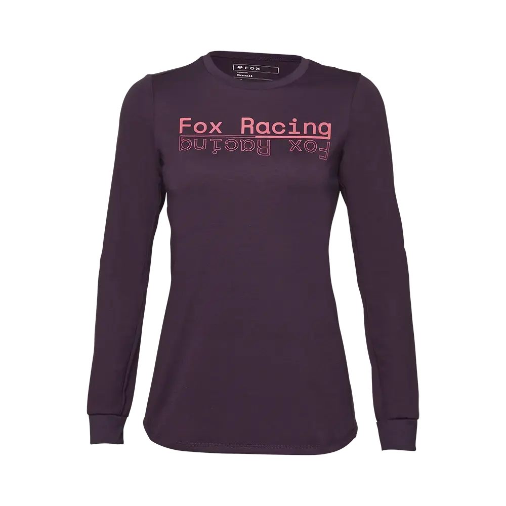 Fox Ranger DR MD MTB Fietsshirt Lange Mouwen Paars Dames