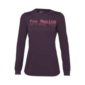 Fox Ranger DR MD MTB Fietsshirt Lange Mouwen Paars Dames