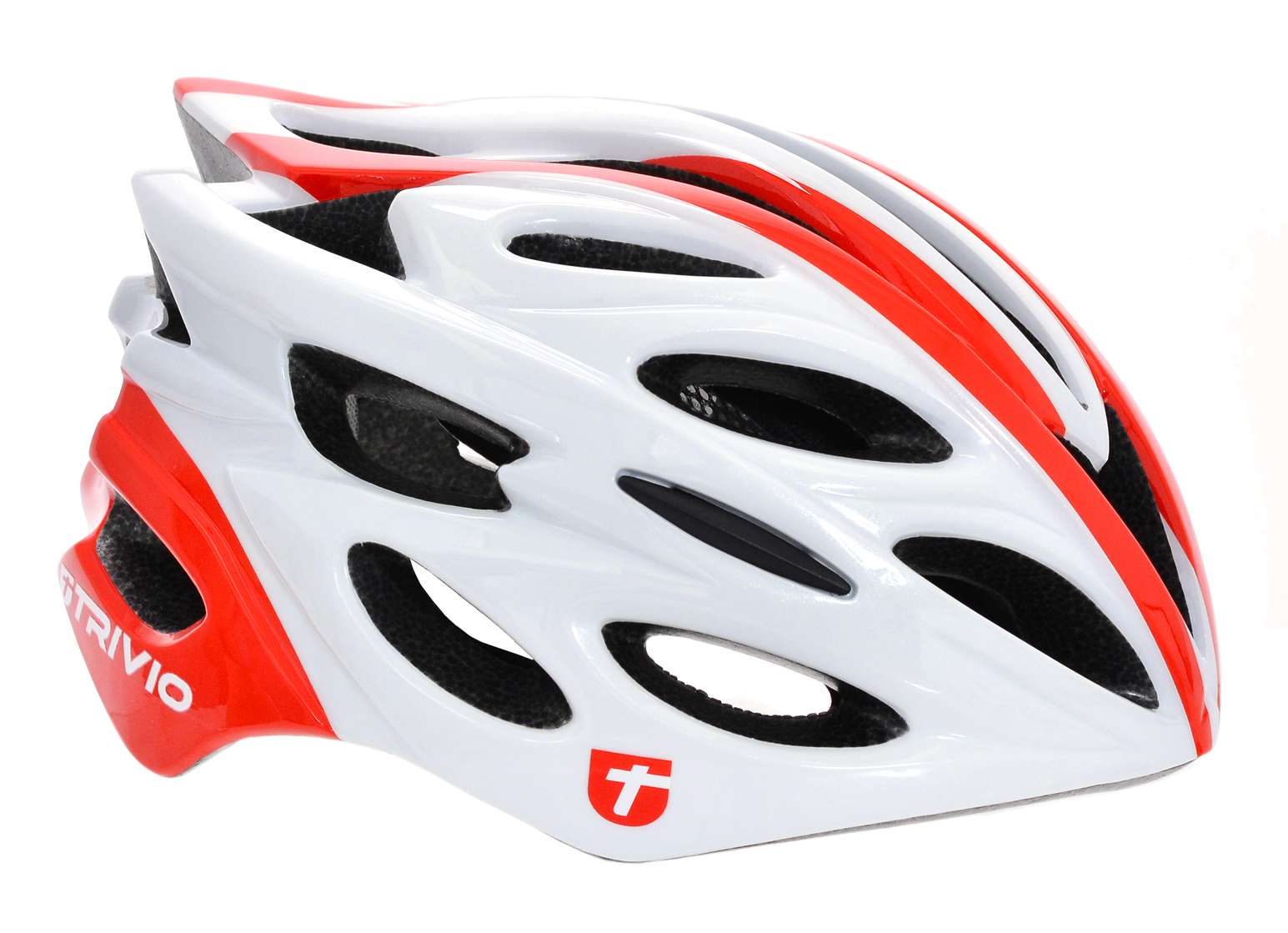 Trivio Ridge Race Fietshelm Wit/Rood