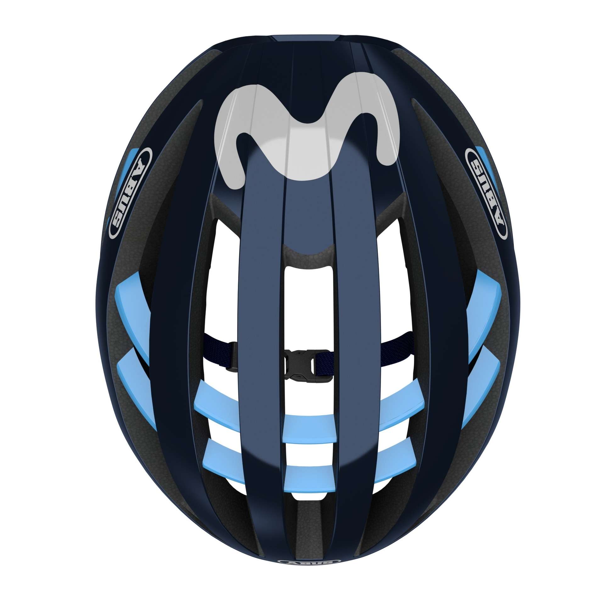 Abus Aventor Team Movistar Race Fietshelm Donkerblauw/Blauw