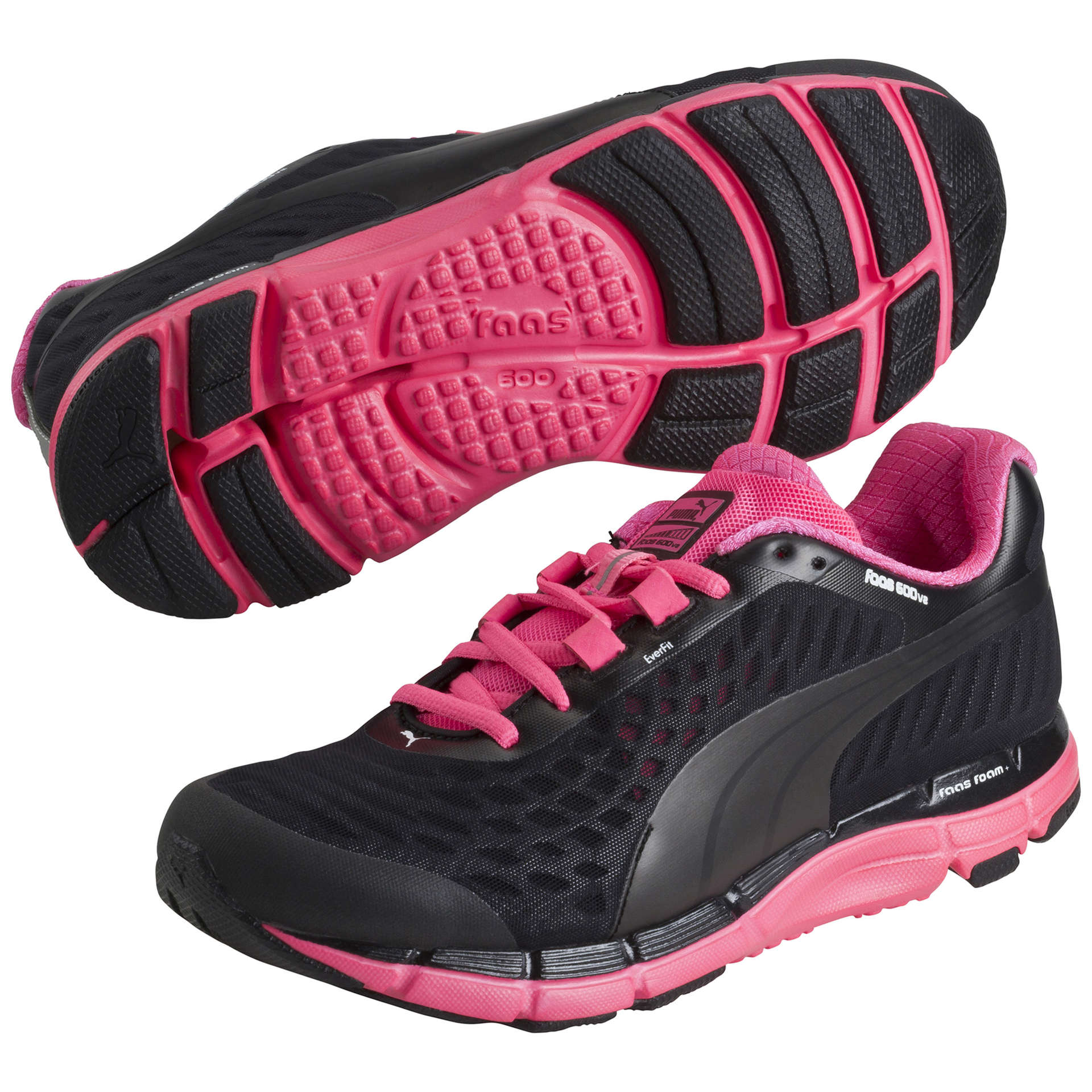 PUMA Faas 600 V2 Hardloopschoenen Zwart/Roze Dames