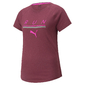 PUMA 5K Logo Hardloopshirt Korte Mouwen Paars Dames