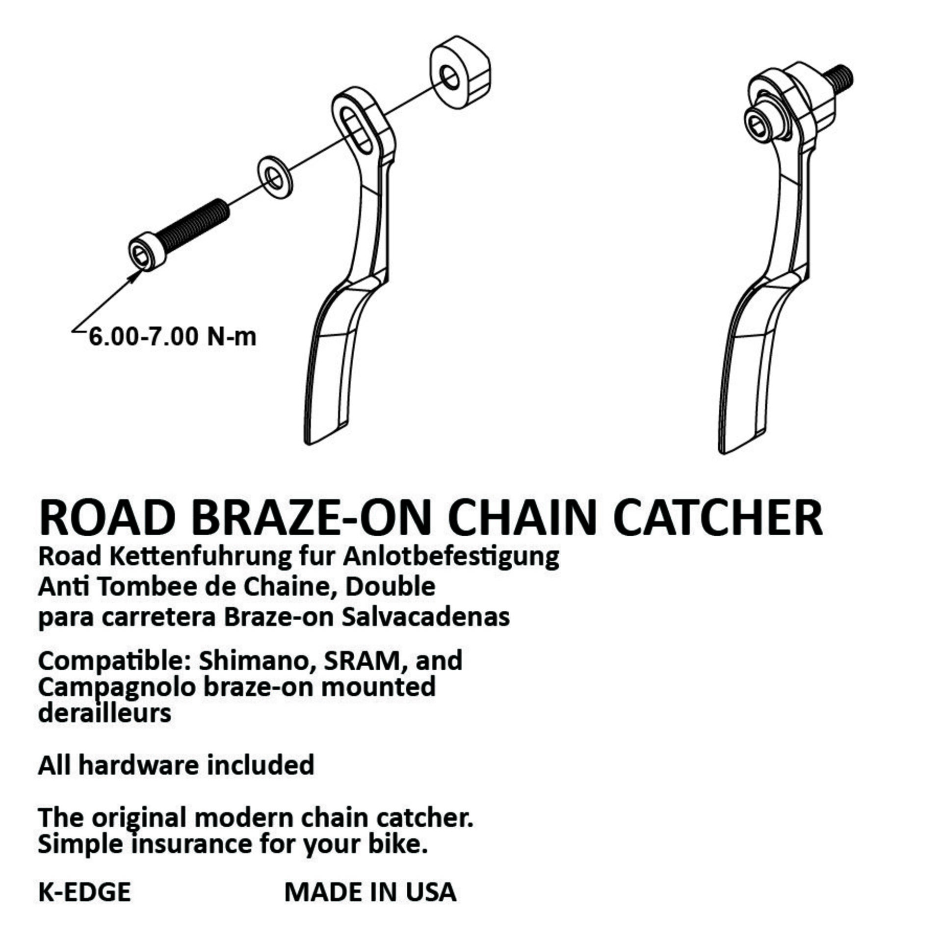 K-Edge Road Braze-on Chain Catcher Rood