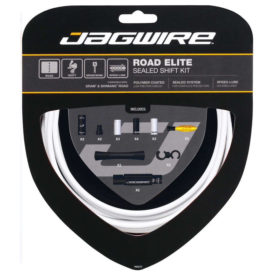 Jagwire Elite Sealed Race Derailleurkabels Wit