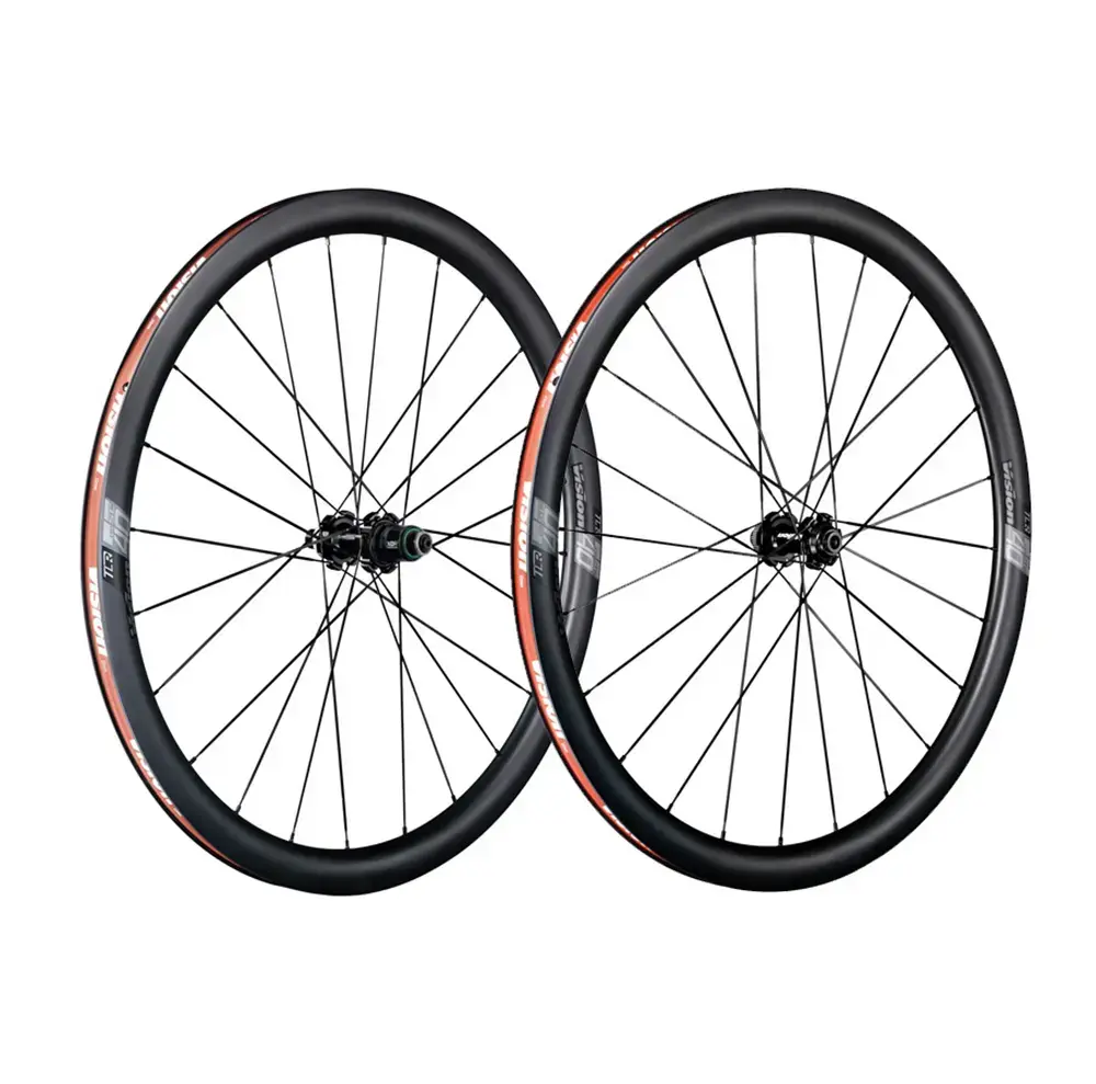 Vision SC 40 TLR Carbon Disc CL Race Wielset Zwart