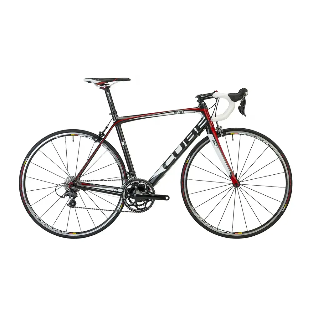 Cube Agree GTC Pro Carbon Compact Racefiets Wit/Rood