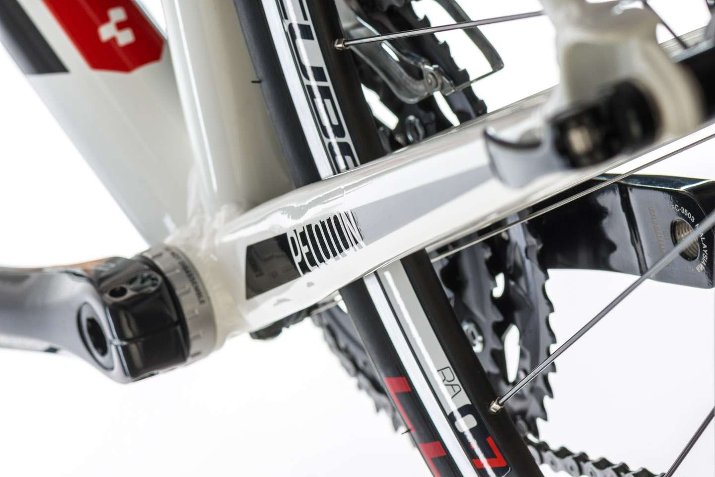 Cube PELOTON Triple white red print Racefiets