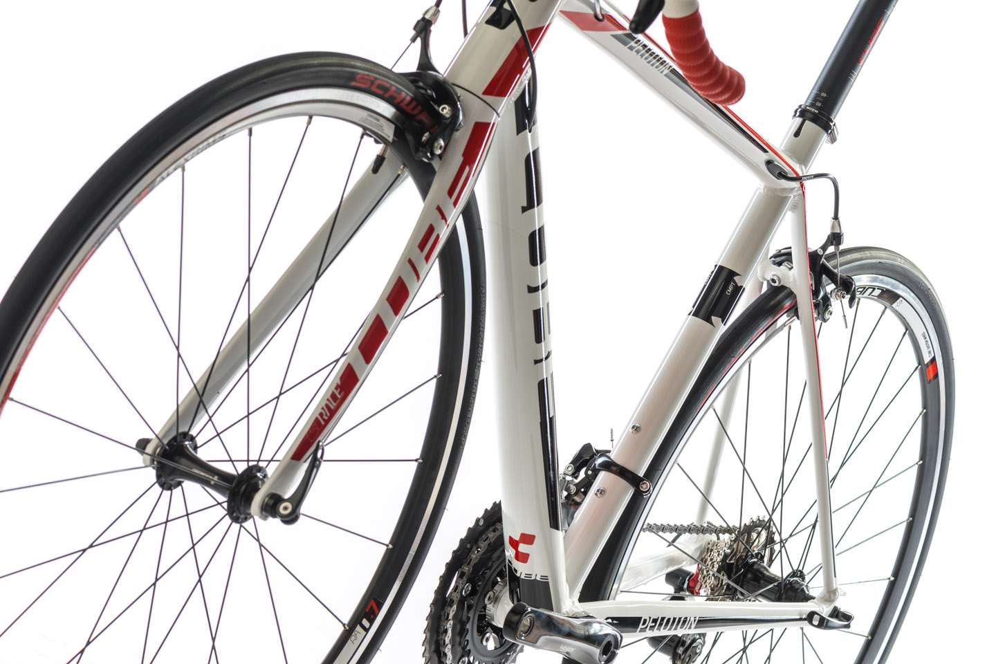 Cube PELOTON Triple white red print Racefiets