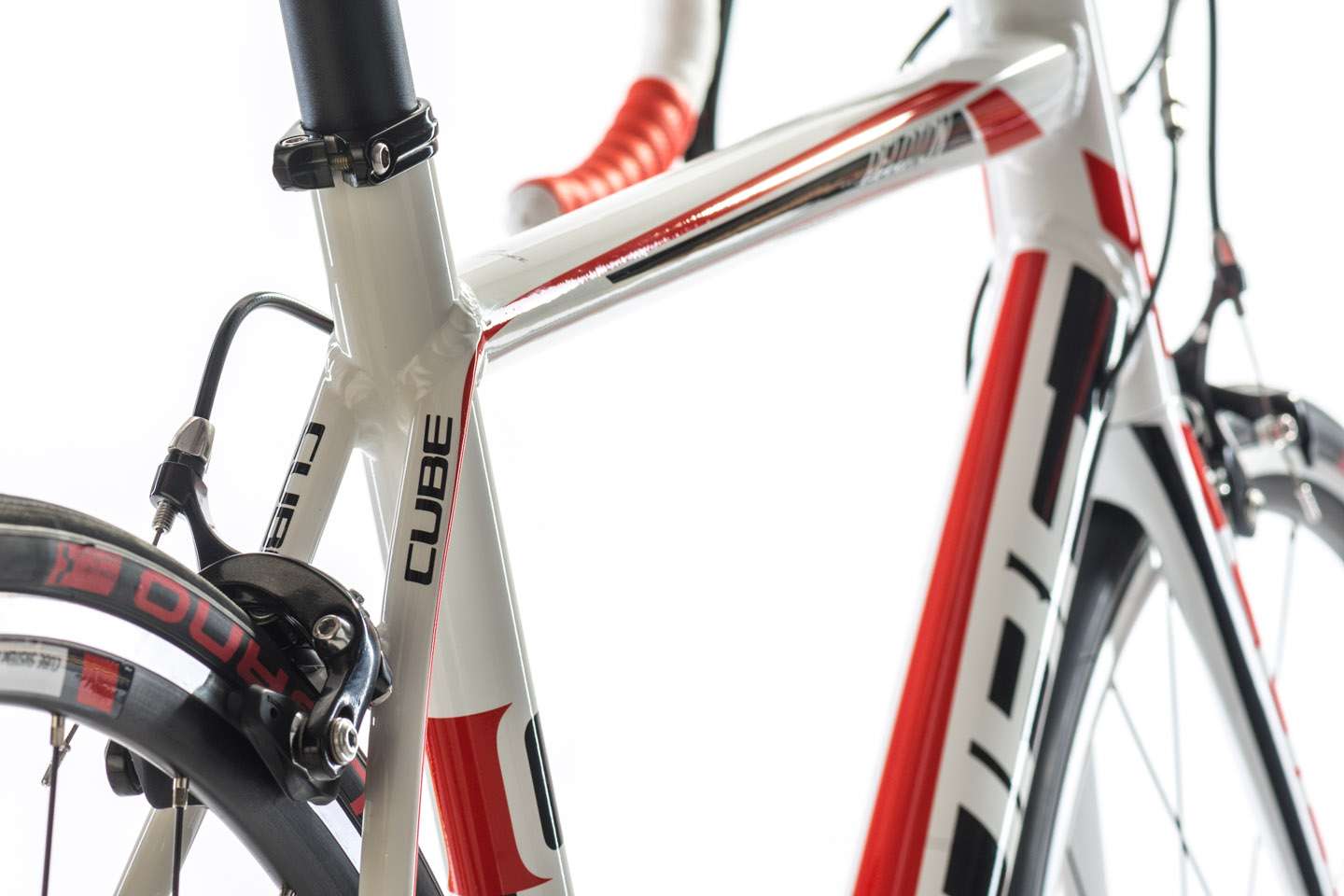 Cube PELOTON Triple white red print Racefiets