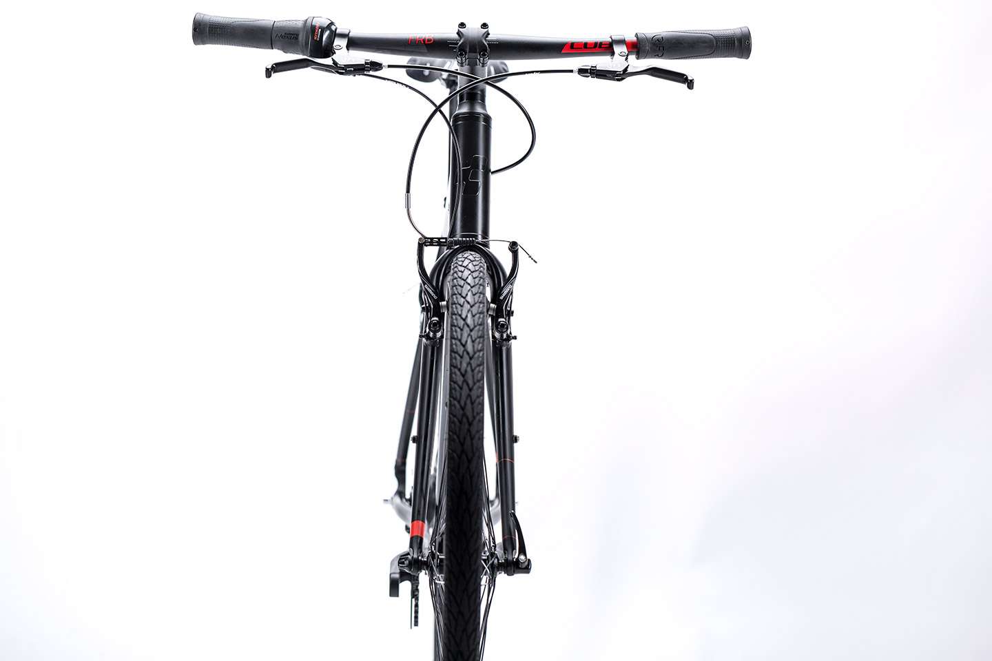 Cube Hyde Pro Black Shinyblack Red Tour Mountainbike