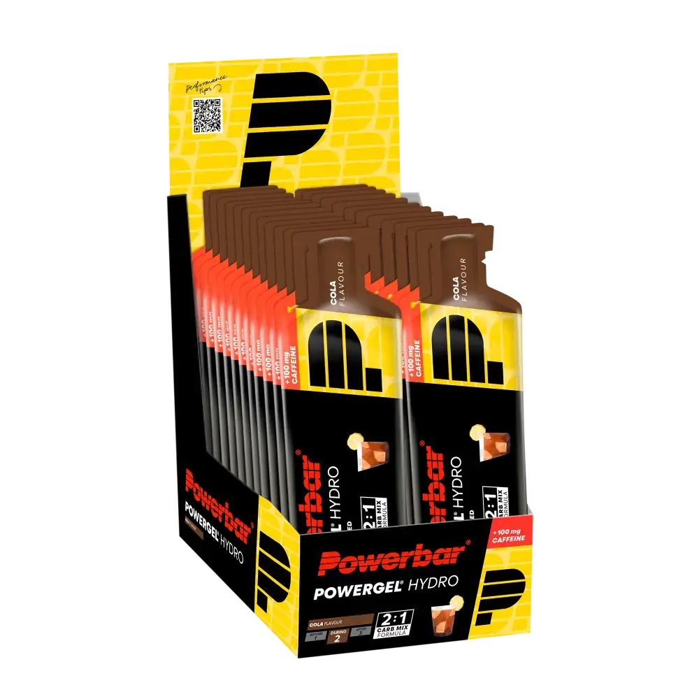 PowerBar PowerGel Hydro Cafeïne Cola Gel 24 stuks