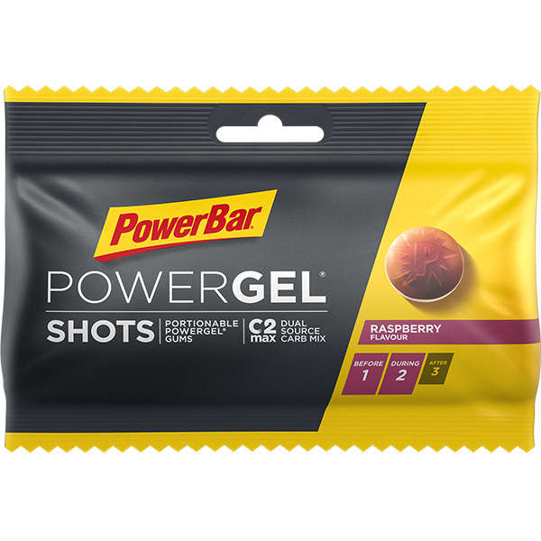 PowerBar PowerGel Shots Framboos 16 stuks