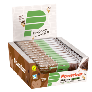 PowerBar Protein+ Vegan Sportrepen Pinda/Chocolade 12 Stuks