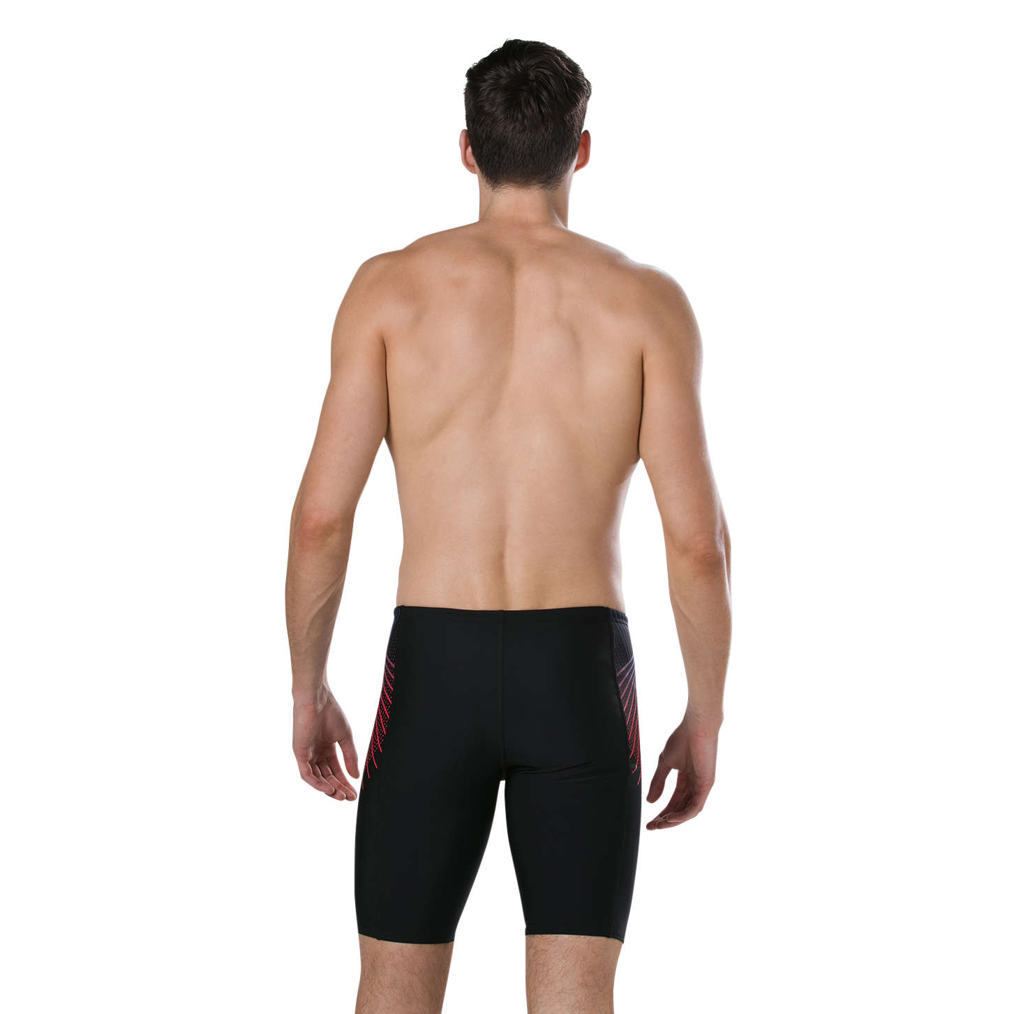 Speedo E10 Placement Jammer Zwembroek Zwart/Blauw/Rood Heren