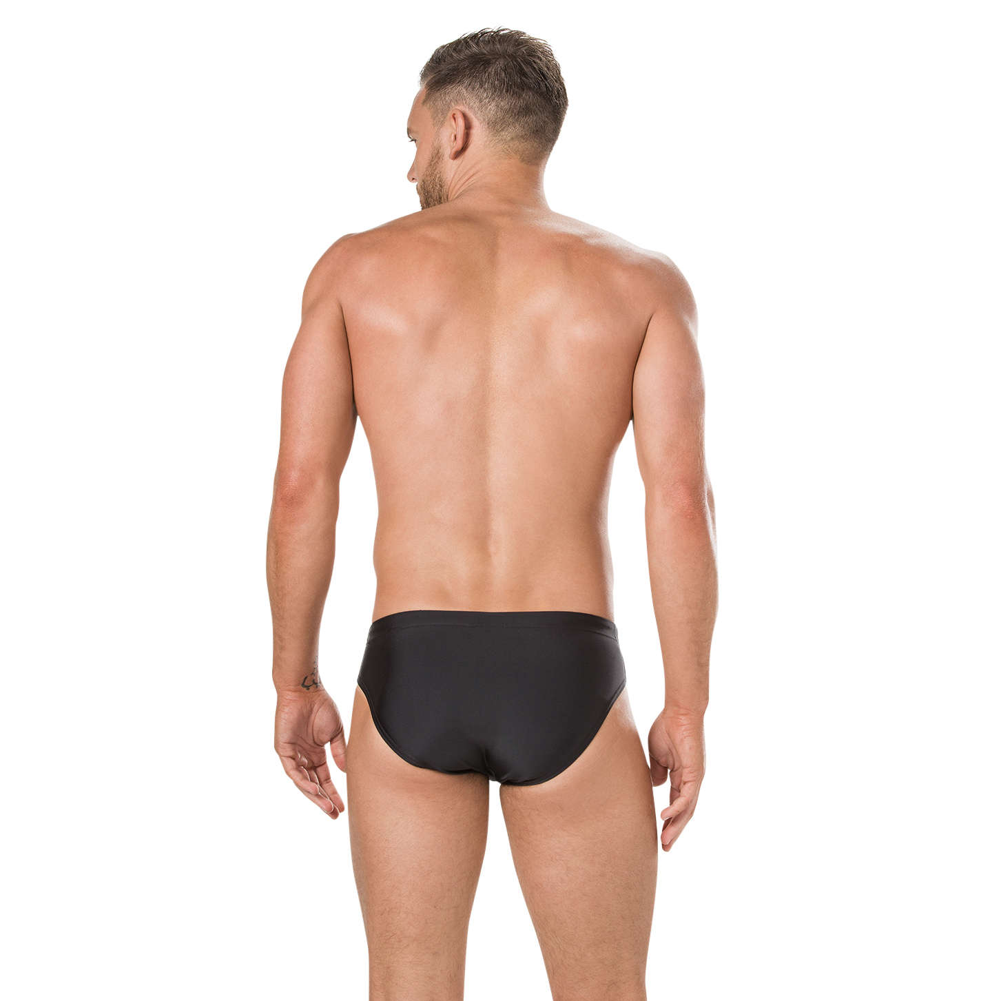 Speedo E10 Brief Placement 7CM Zwembroek Zwart/Rood Heren