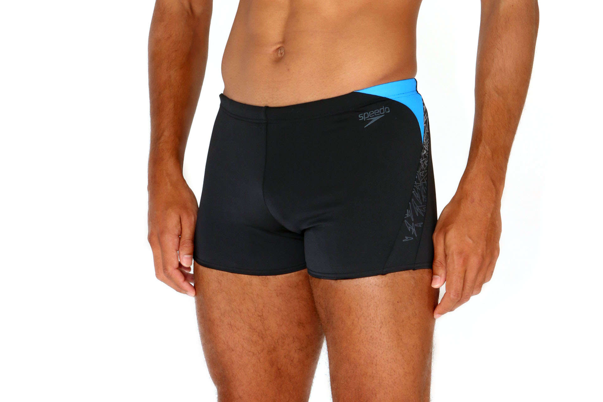 Speedo Aquashort Boom Splash Zwembroek Zwart/Blauw Heren