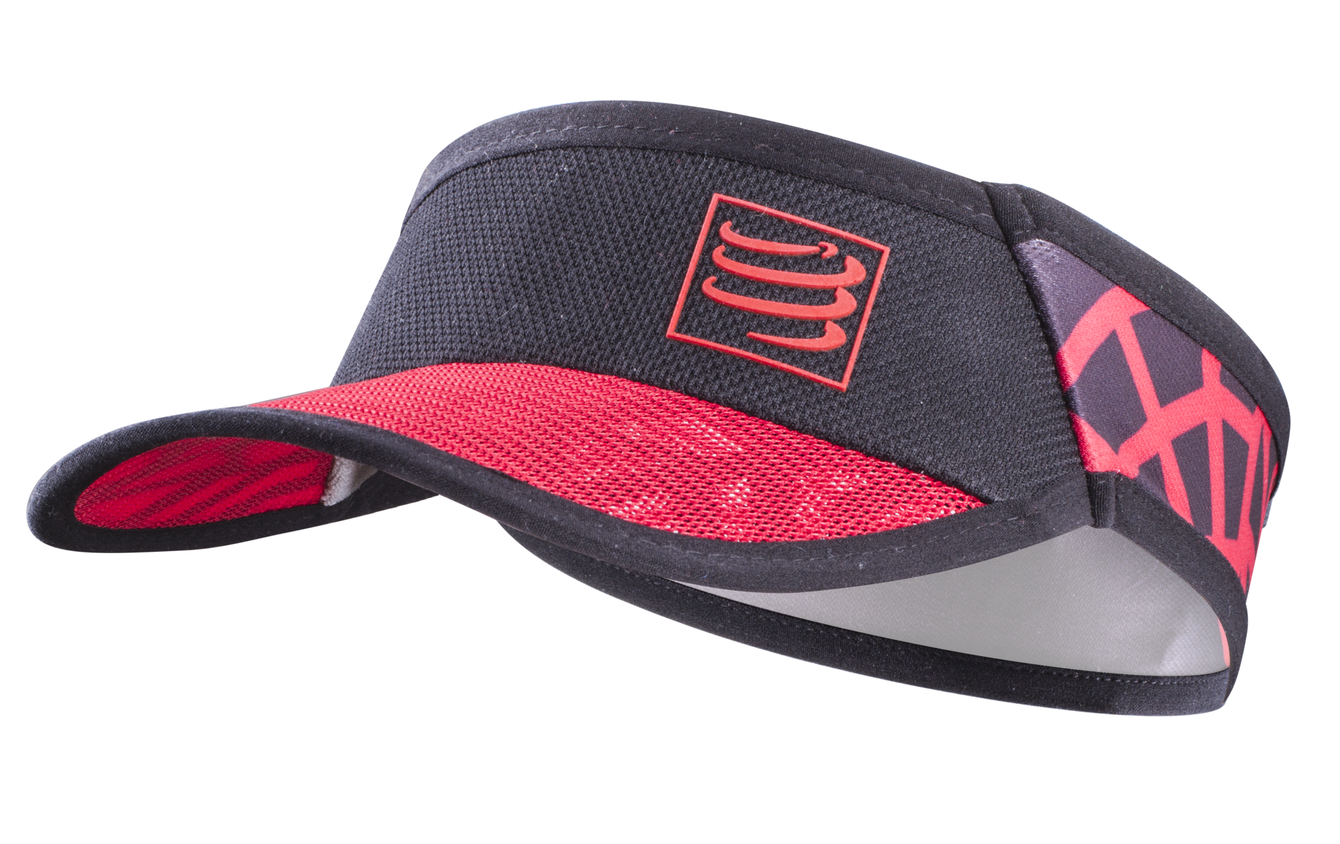 Compressport Spiderweb Ultralight Visor Rood/Zwart