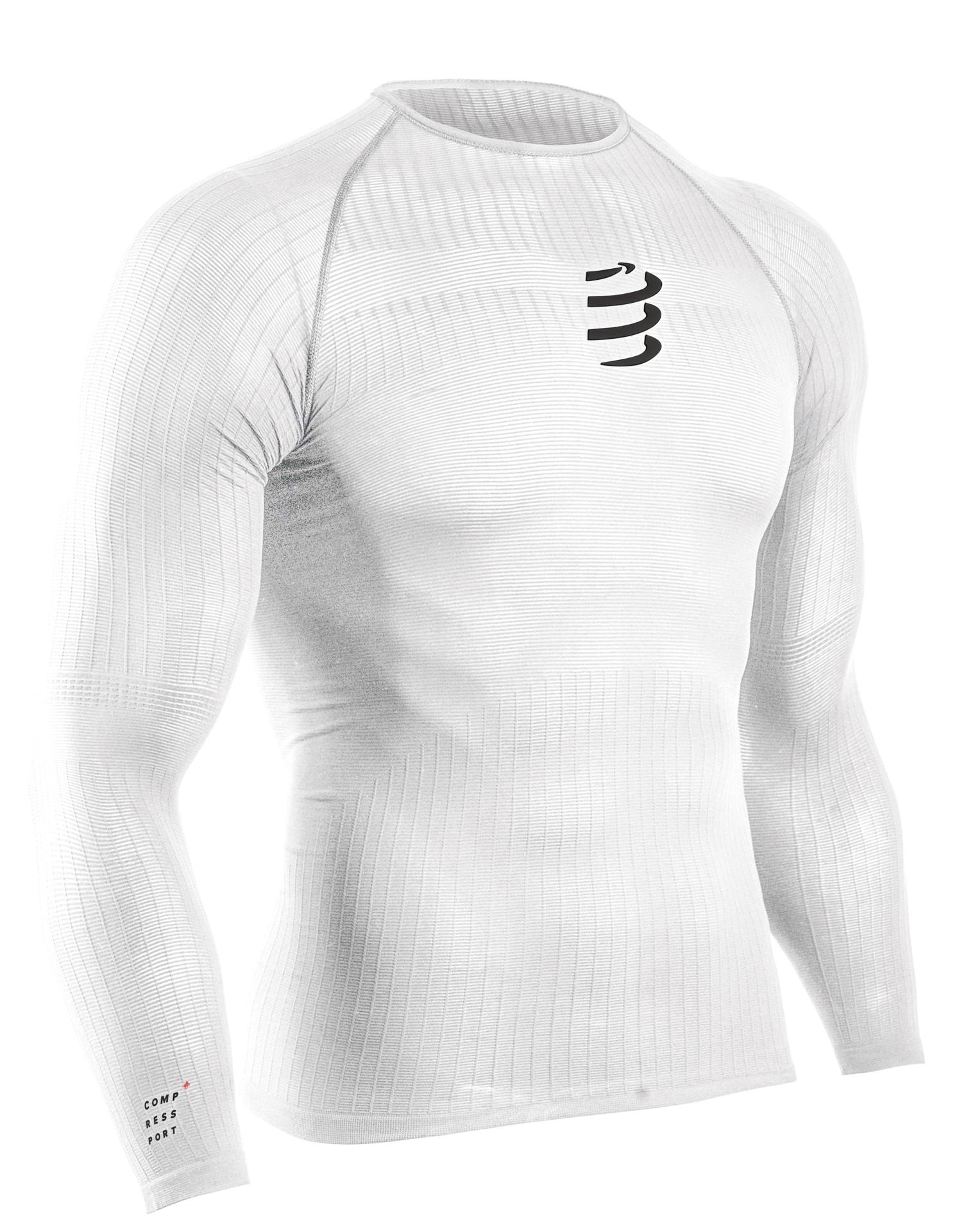 Compressport 3D Thermo 50g Thermoshirt Lange Mouwen Wit Heren