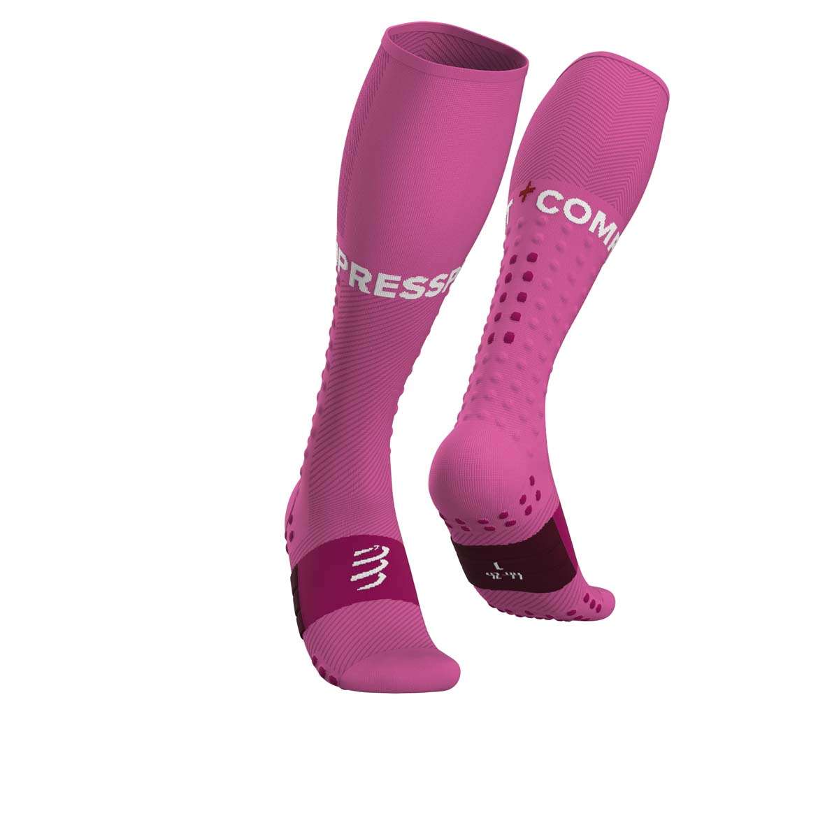 Compressport Full Socks Run Compressiekousen Roze