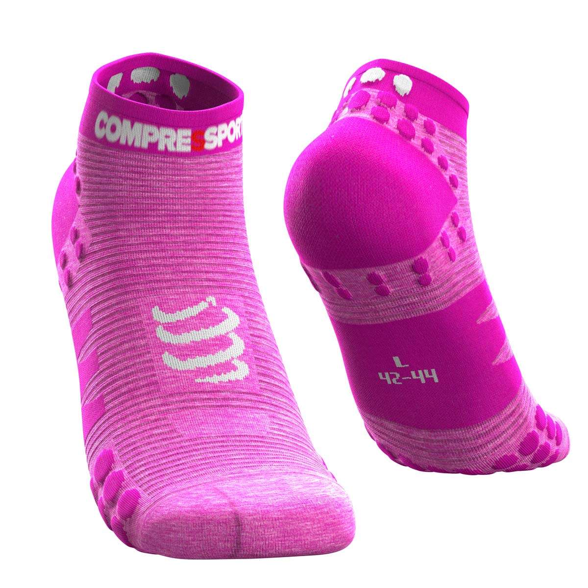 Compressport ProRacing V3.0 Run Low Compressiesokken Roze Melange