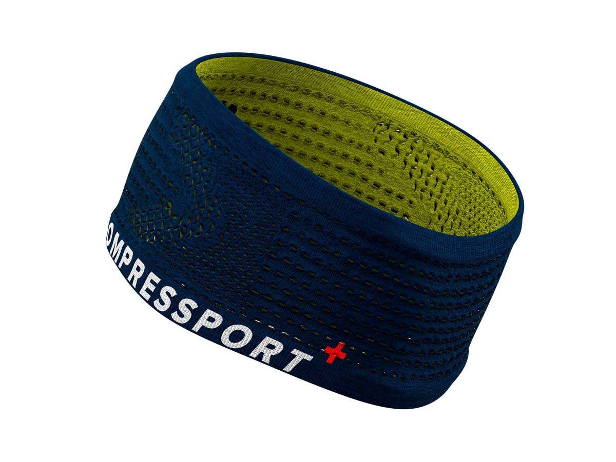 Compressport Headband On/Off Blauw/Groen