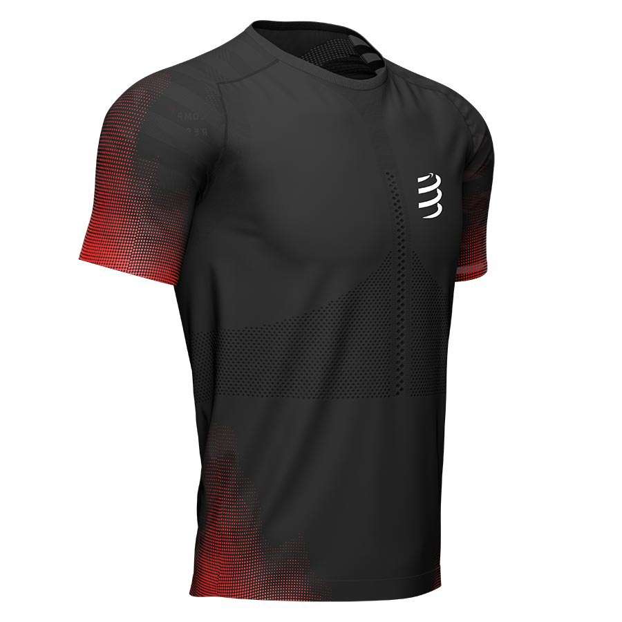 Compressport Racing Hardloopshirt Korte Mouwen Zwart Heren