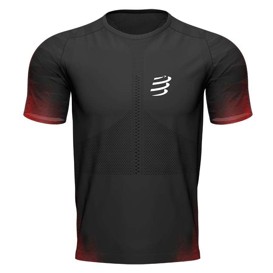 Compressport Racing Hardloopshirt Korte Mouwen Zwart Heren