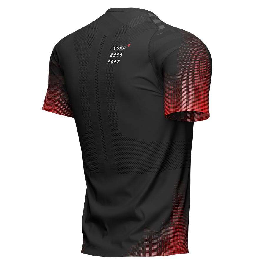 Compressport Racing Hardloopshirt Korte Mouwen Zwart Heren