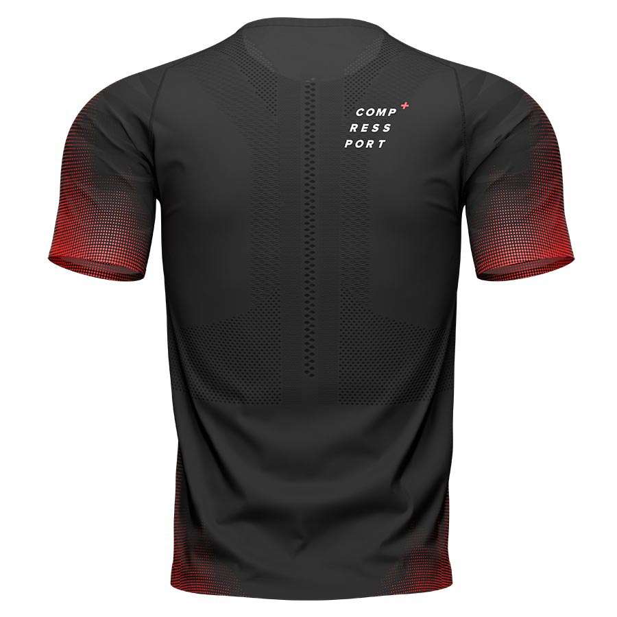 Compressport Racing Hardloopshirt Korte Mouwen Zwart Heren