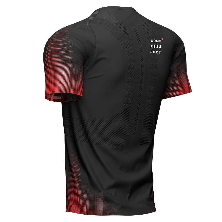 Compressport Racing Hardloopshirt Korte Mouwen Zwart Heren