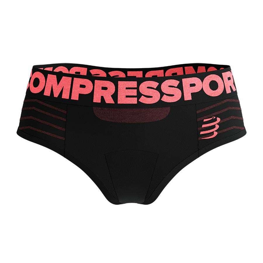 Compressport Seamless Boxer Zwart/Roze Dames