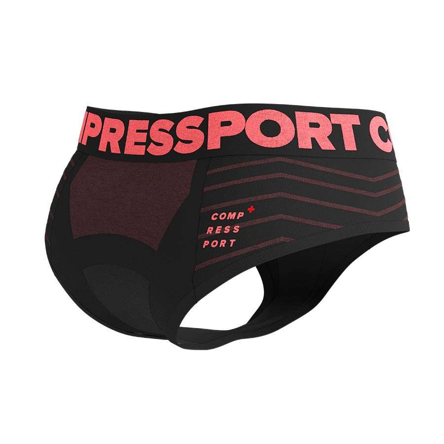 Compressport Seamless Boxer Zwart/Roze Dames