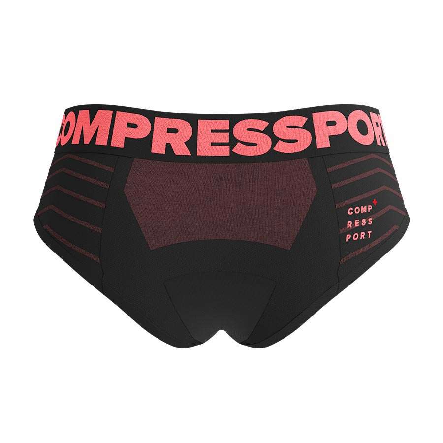 Compressport Seamless Boxer Zwart/Roze Dames