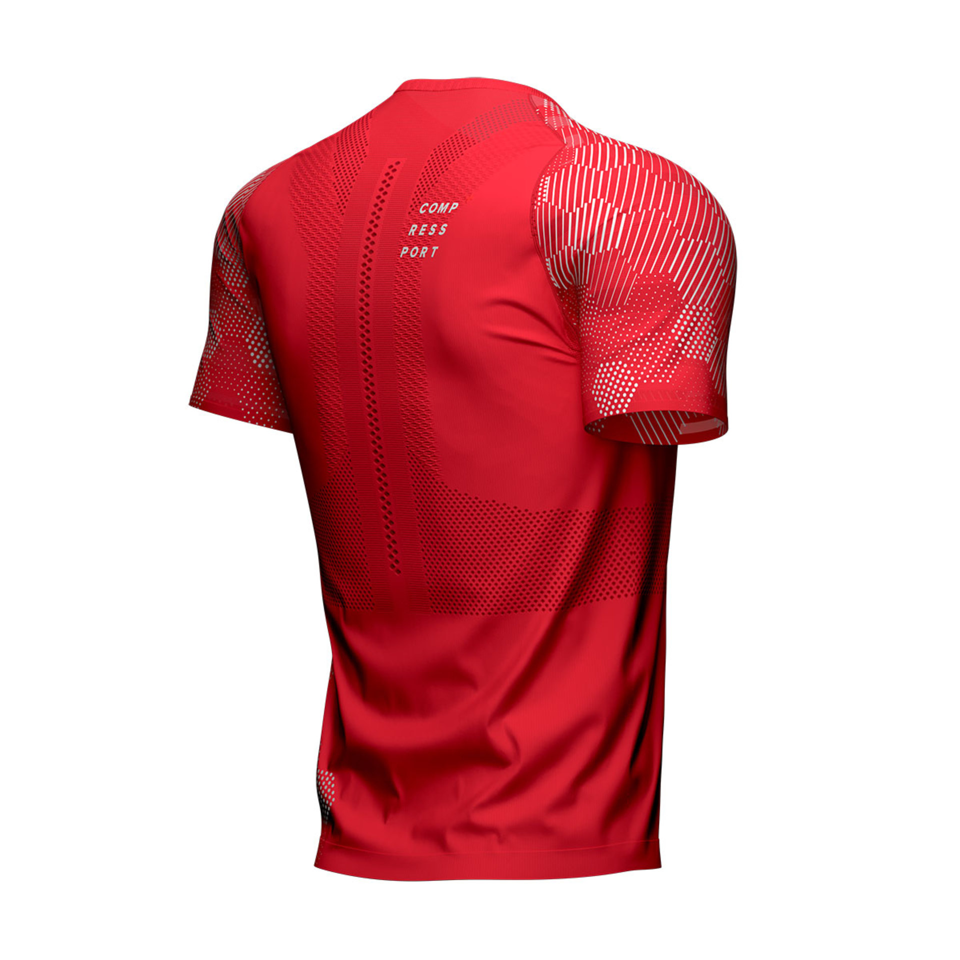 Compressport Racing Hardloopshirt Korte Mouwen Rood/Wit Heren