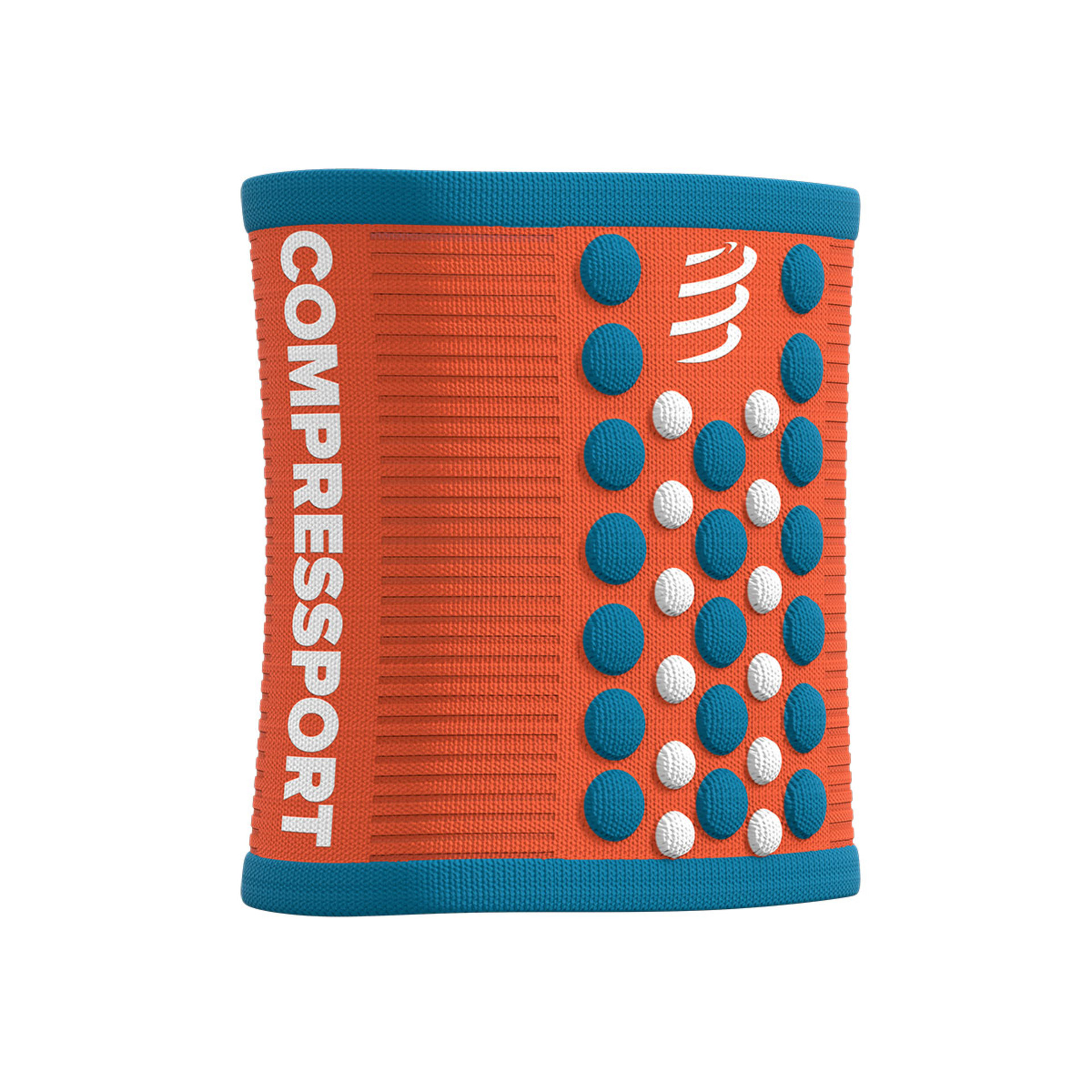 Compressport Zweetband 3D.Dots Oranje/Blauw