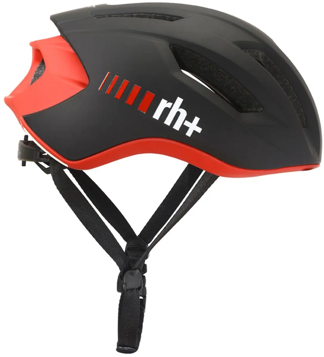 RH+ COMPACT Race Fietshelm Mat Zwart/Mat Rood