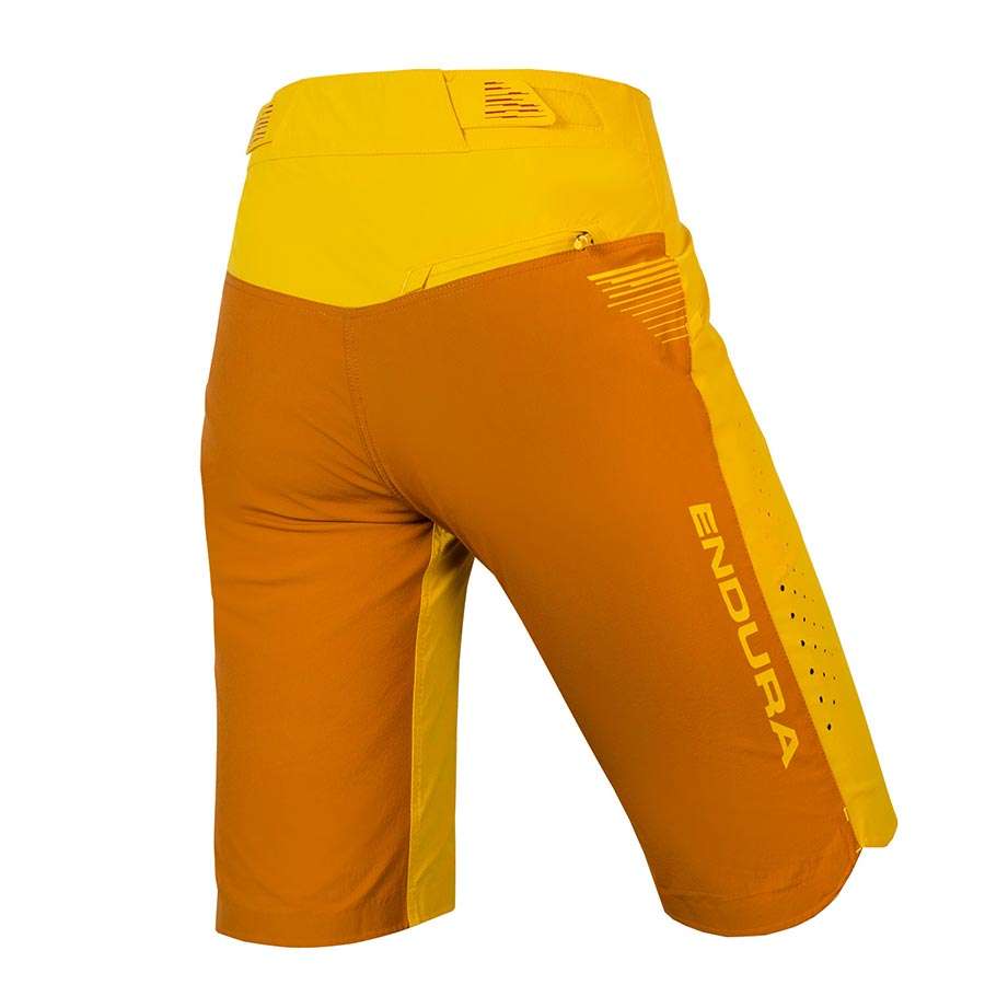 Endura Single Track Lite Short Fit MTB Fietsbroek Kort Geel Dames