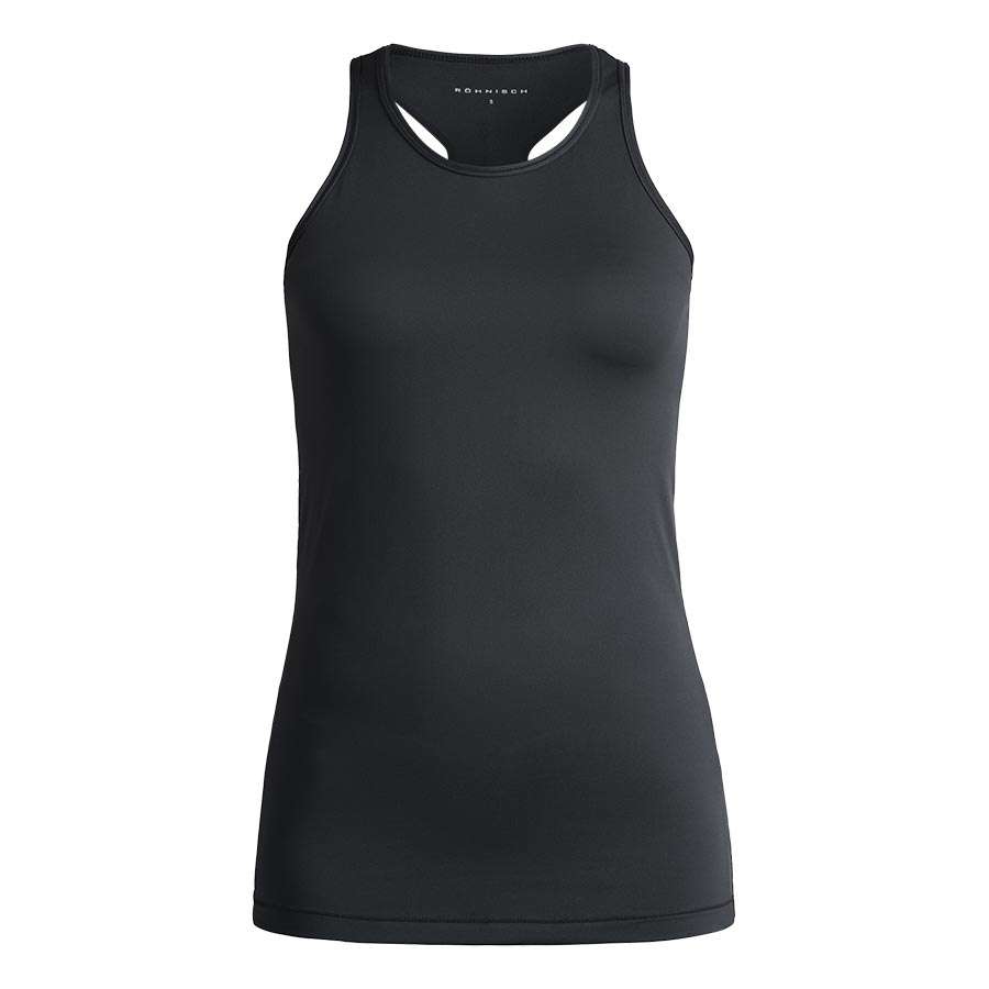 Röhnisch Leona Long Tank Top Zwart Dames