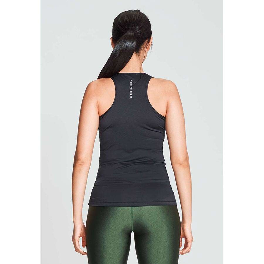 Röhnisch Leona Long Tank Top Zwart Dames