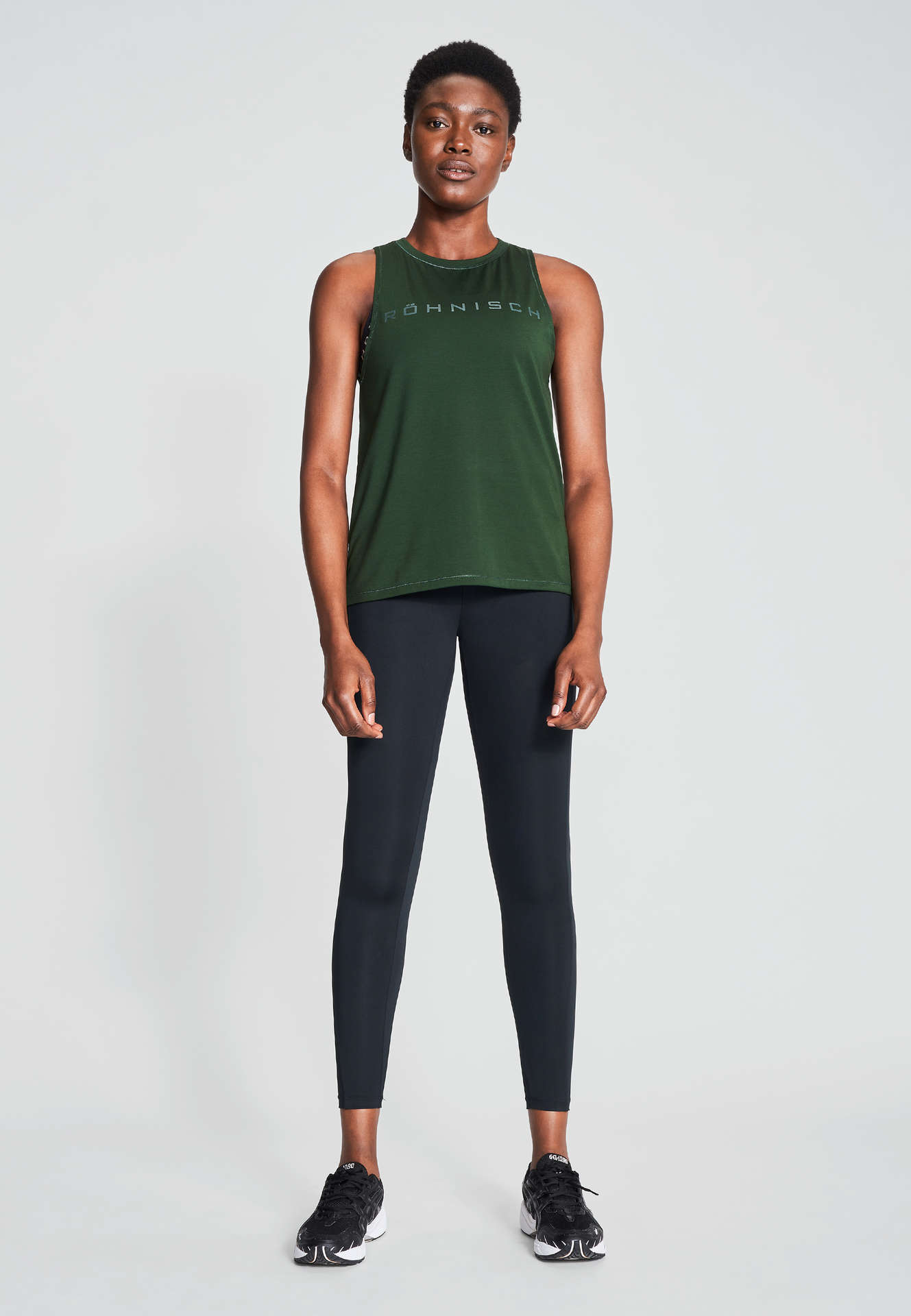 Röhnisch Clara Loose Hardloopshirt Zonder Mouwen Groen Dames