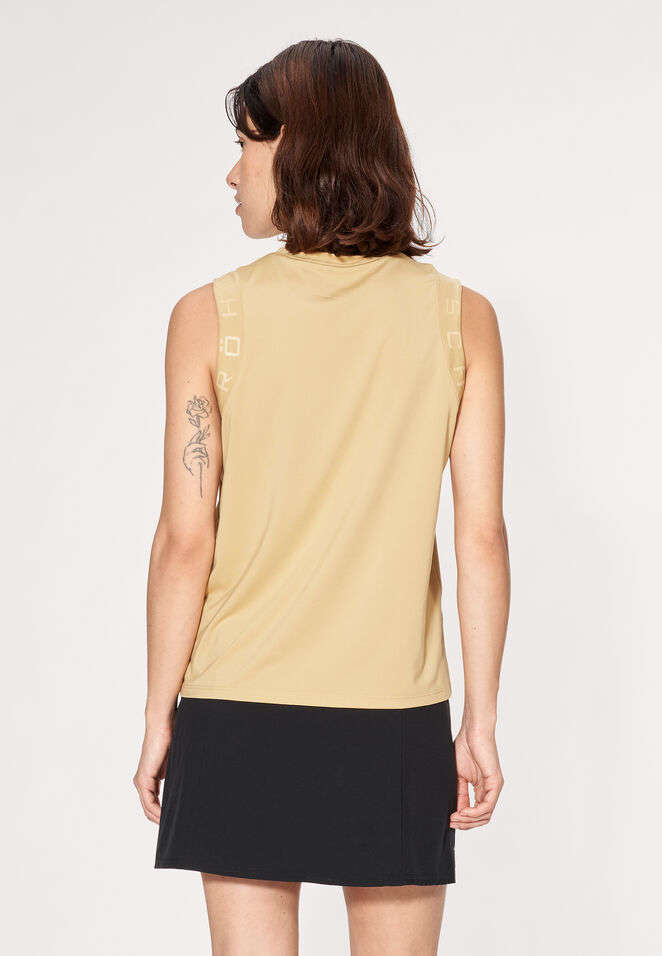 Röhnisch Kay Hardloopshirt Zonder Mouwen Beige Dames