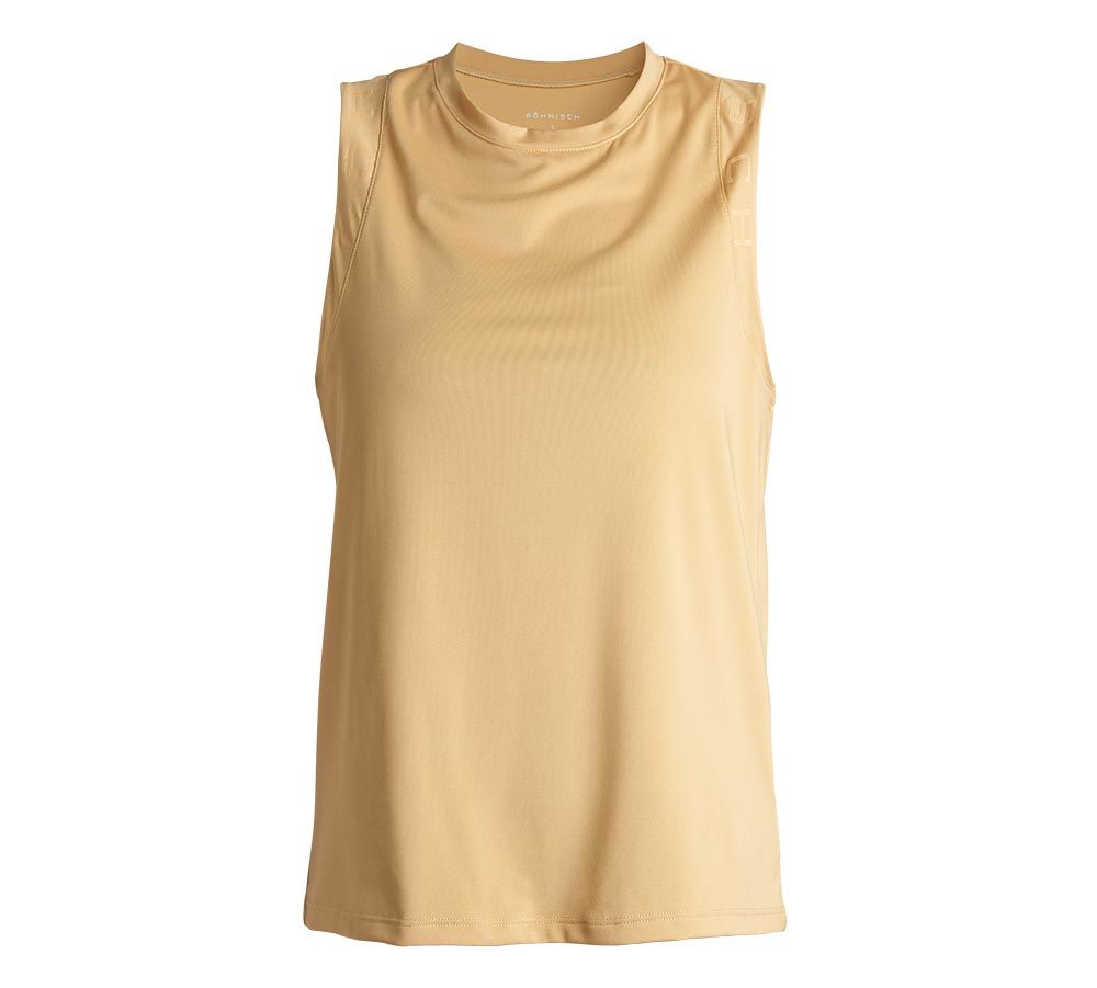 Röhnisch Kay Hardloopshirt Zonder Mouwen Beige Dames