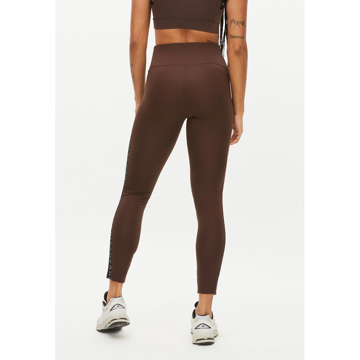 Röhnisch Kay High Waist Hardloopbroek Lang Donkerbruin Dames