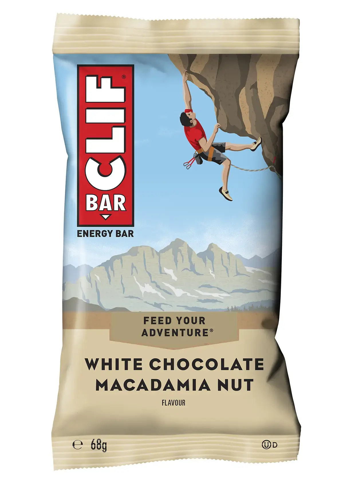 Clif Bar White Chocolate Macadamia Sportrepen (12 stuks)