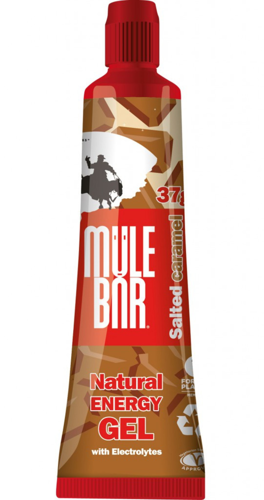 Mulebar Natural Energy Gel Salted Caramel 24 stuks