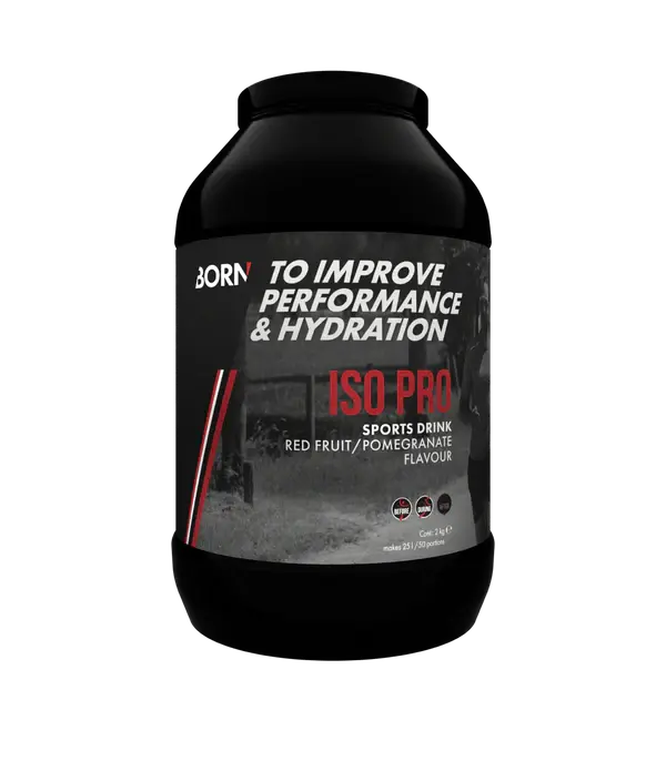 BORN Iso Pro Sportdrank Rood Fruit/Granaatappel 2kg