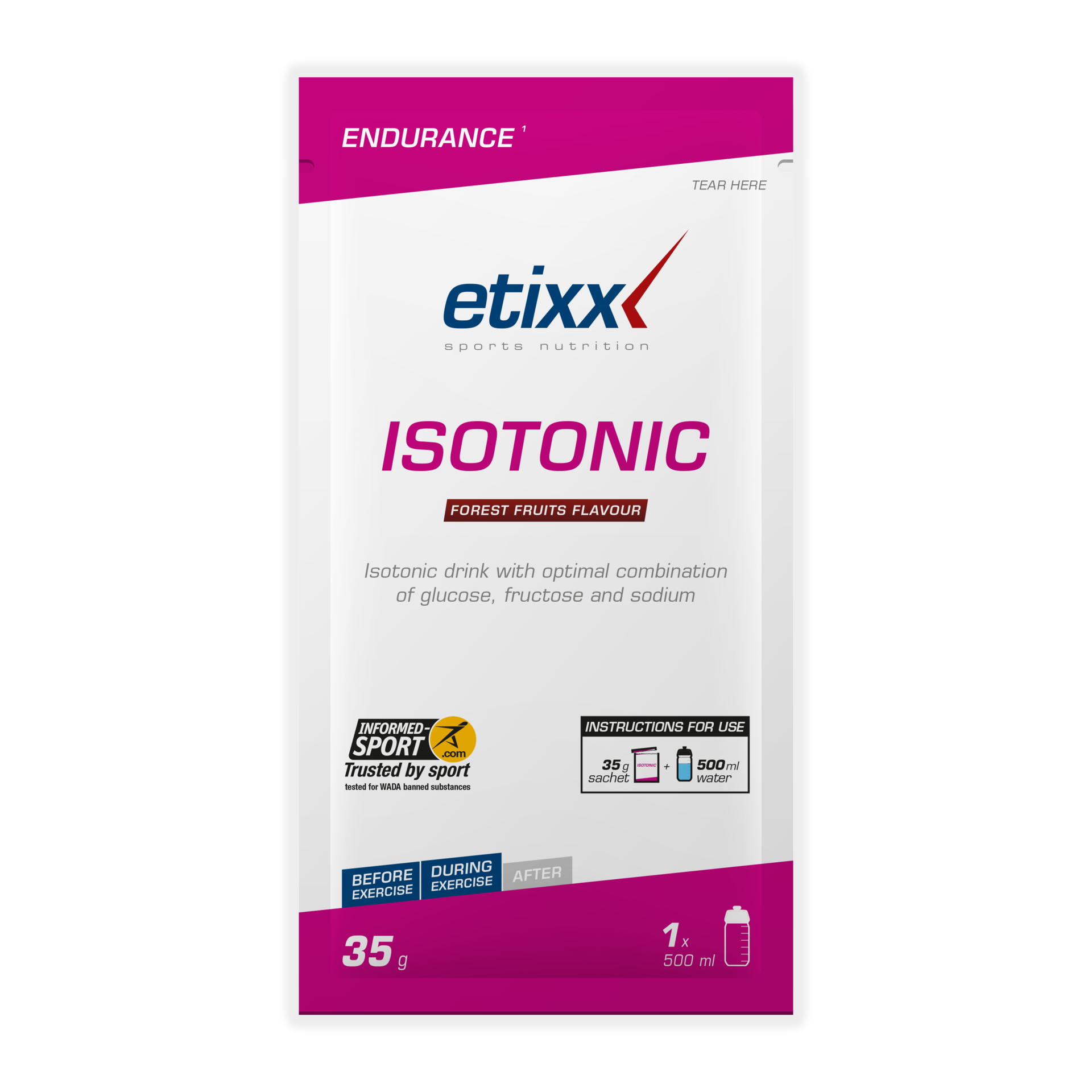 Etixx Isotonic Sportdrank Bosvruchten 12 Stuks