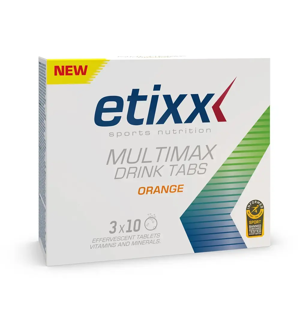 Etixx Multimax Drink Tabs Sinaasappel 3x10 Stuks